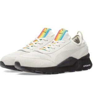 PUMA Men's Marshmallow/Black Limited RS-0 X Polaroid Collab Sneaker Size 11.5